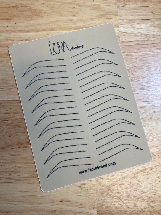 ÍZORA Eyebrow Stencil Fake Skins - 10 pc