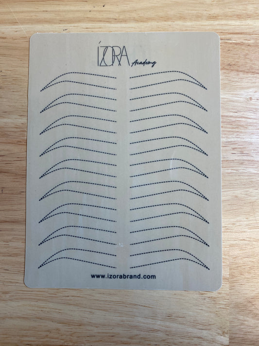 ÍZORA Eyebrow Stencil Fake Skins - 10 pc