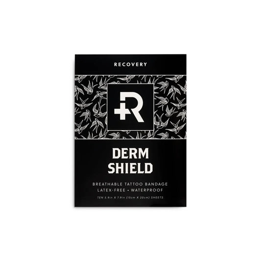 RECOVERY Derm Shield – Tattoo Adhesive Film – 5.9" X 7.9" Sheet pack