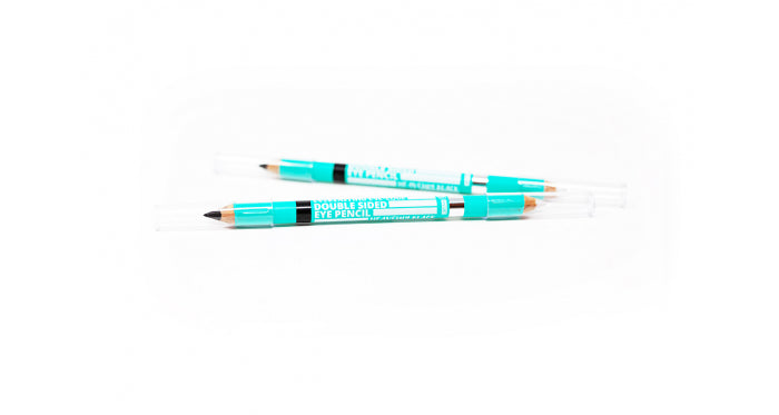 Double sided Eyeliner pencil Eye-edge (Heavenly black + glitter)